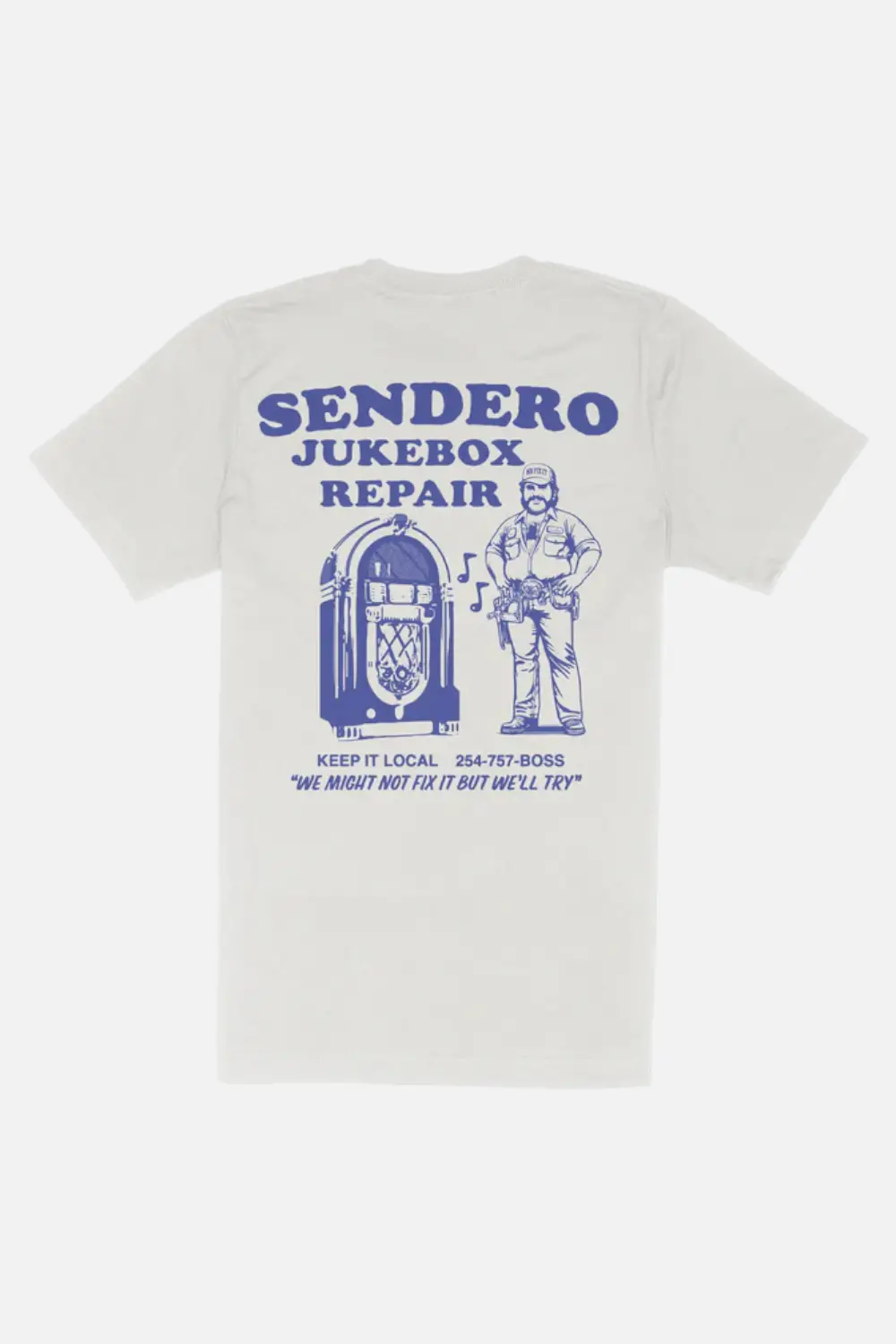 Sendero Provisions Jukebox Repair T-Shirt In White 1