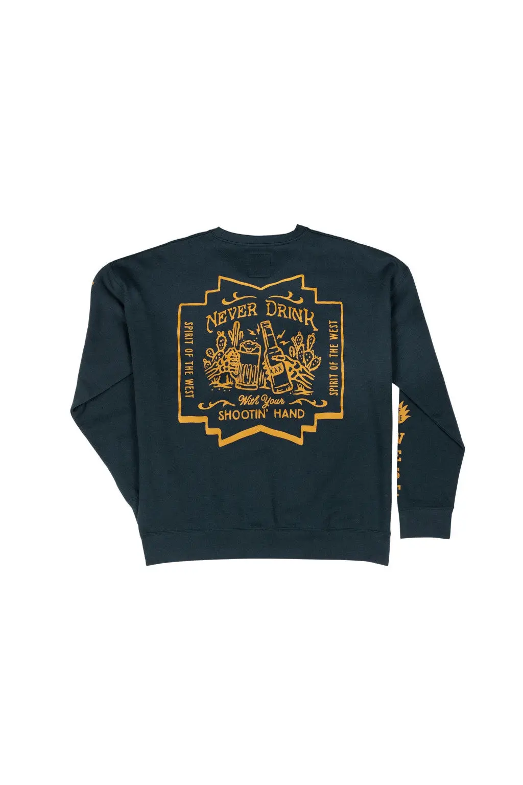 Sendero Provisions Shootin' Hand Sweatshirt Salud In Navy 1