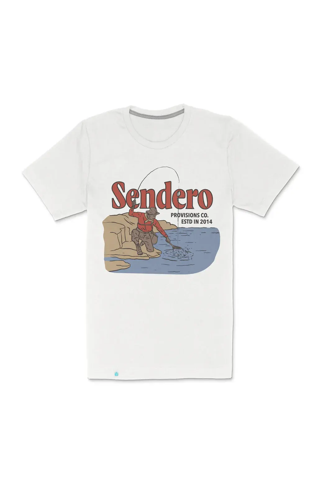 Sendero Provisions The Catch Tee In Vintage White 1