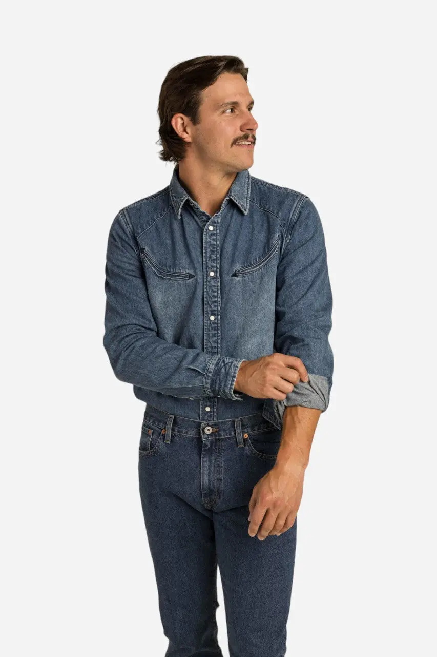 Sendero Provisions The Yoakam Button Up Long Sleeve Denim Shirt 1