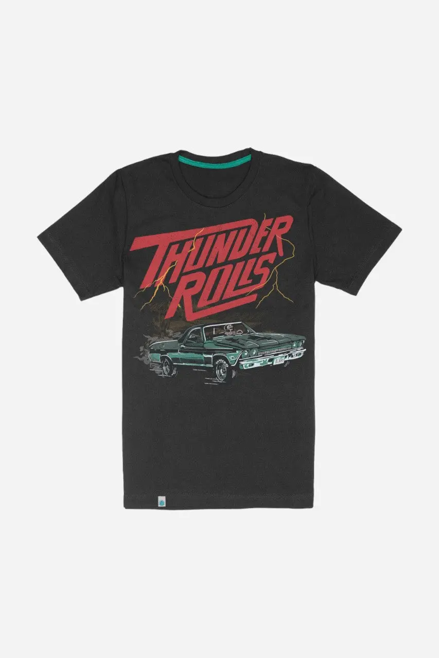 Sendero Provisions Thunder Rolls T-Shirt In Vintage Black 1