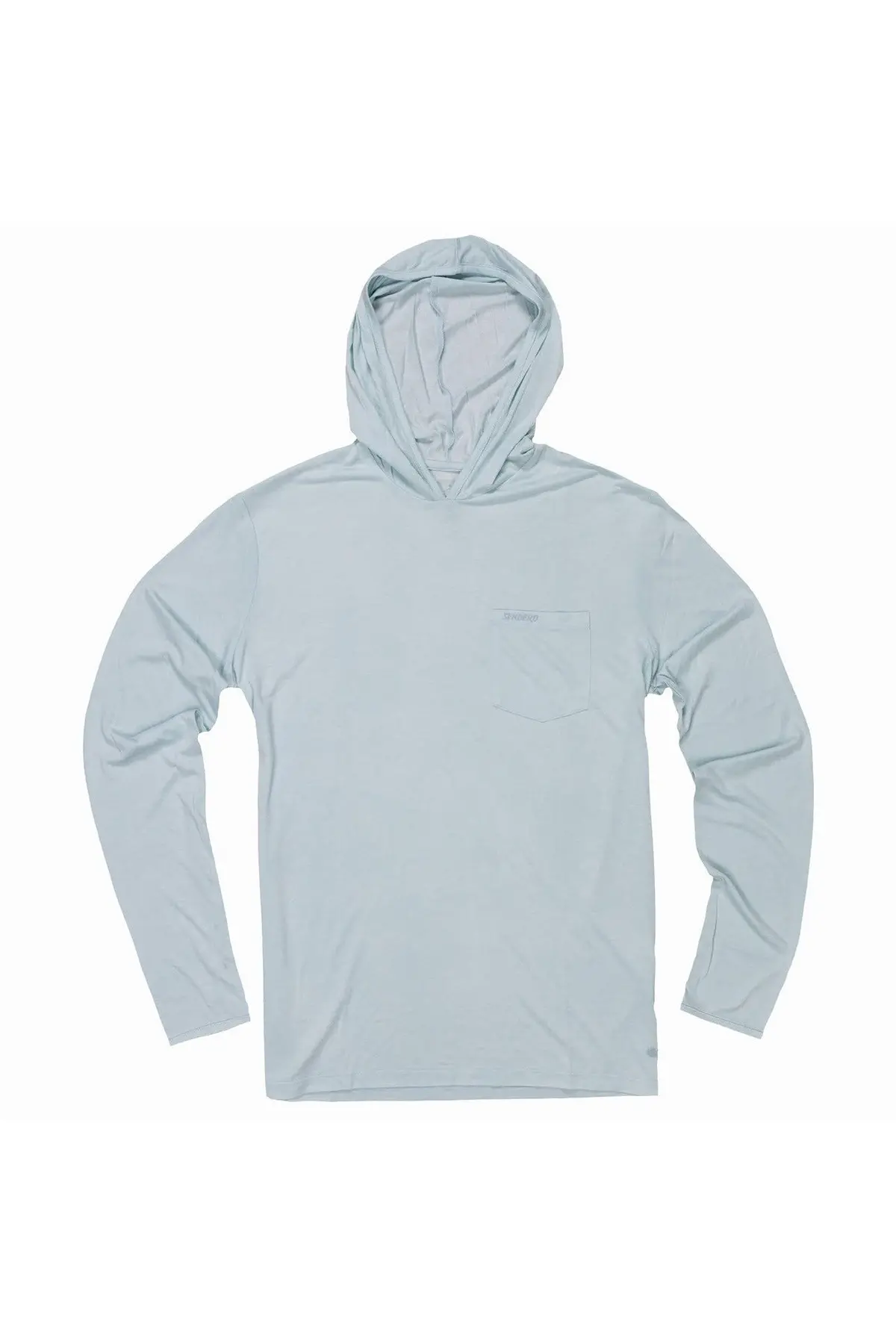 Sendero Provisions Yucatan Bamboo Hoodie Tech Shirt In Frio Blue 1