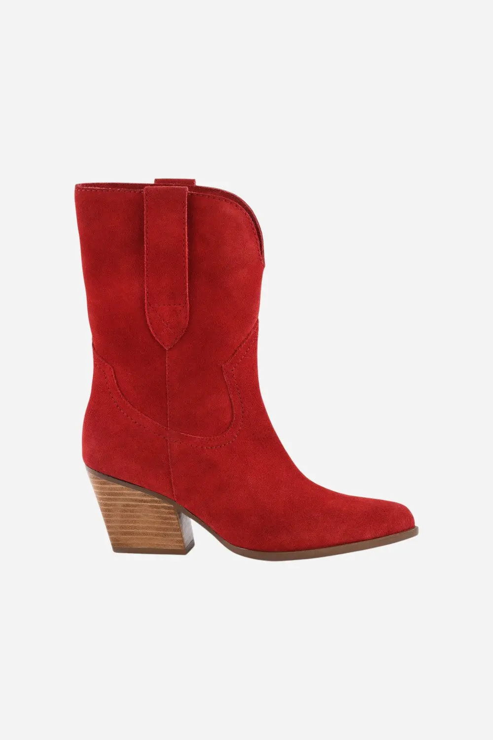 Seychelles Line Dance Booties In Red 1