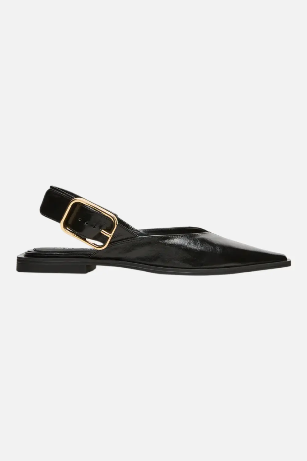 Steve Madden Shay Flat In Black Leather 1