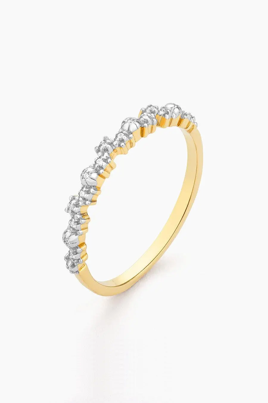 Ella Stein Shine Bright Stackable Ring In Gold - Size 8 1