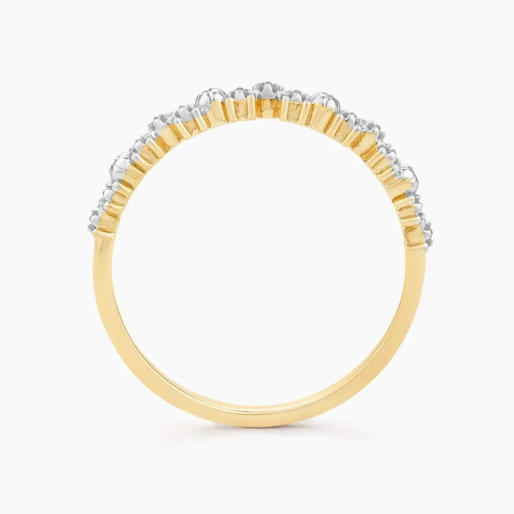 Ella Stein Shine Bright Stackable Ring In Gold - Size 7 2