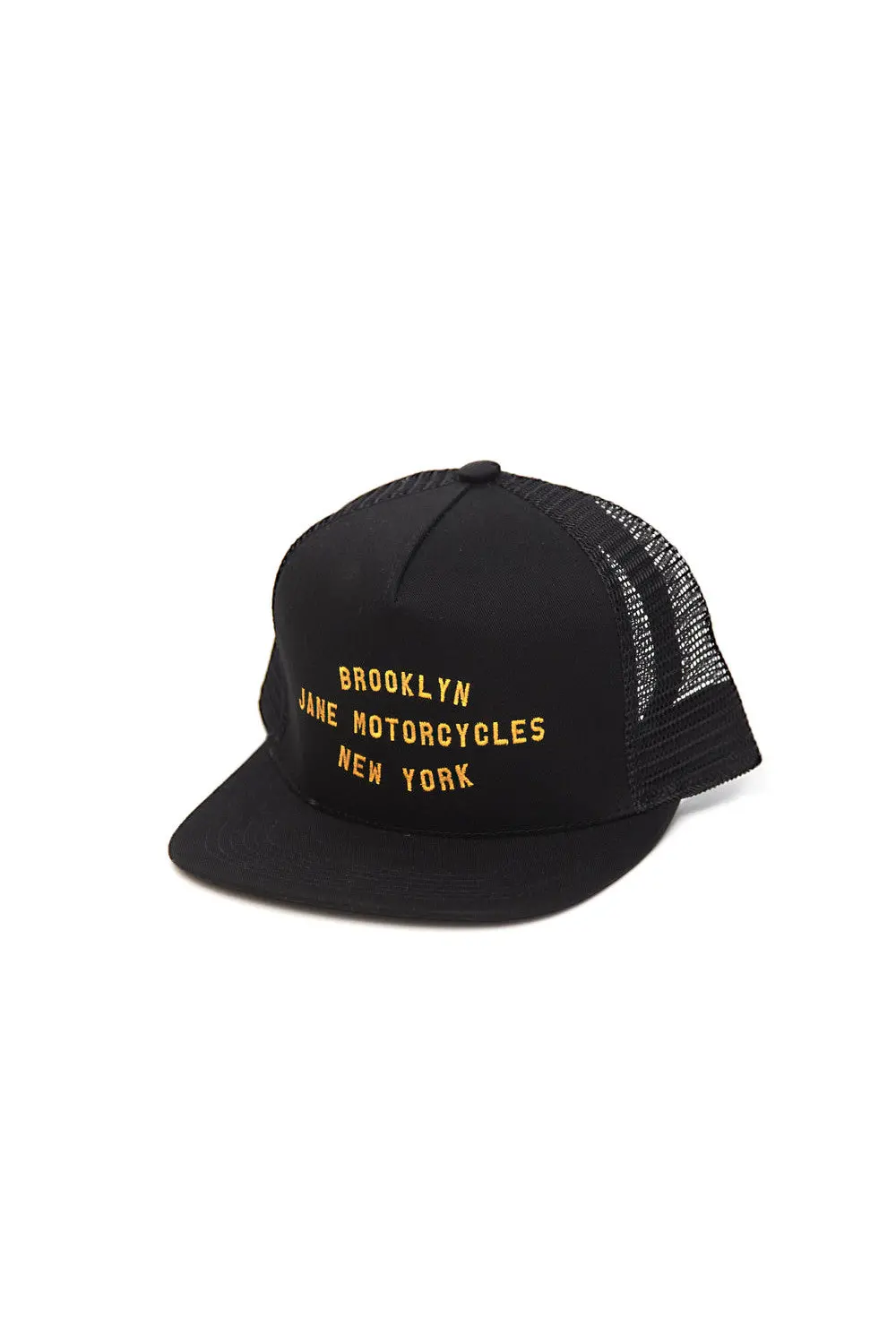 Jane Motorcycles Shop Trucker Hat In Old Gold In Black 1