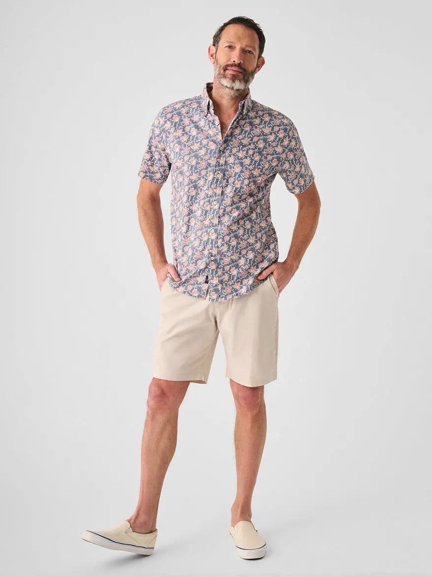 Faherty Short-Sleeve Breeze Shirt In Faded Floral Batik 3