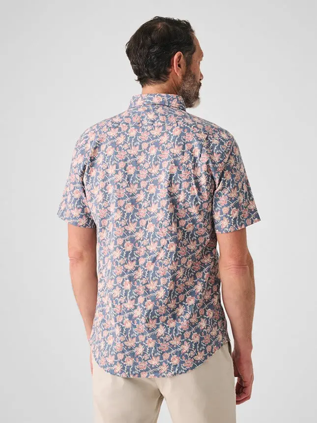 Faherty Short-Sleeve Breeze Shirt In Faded Floral Batik 4