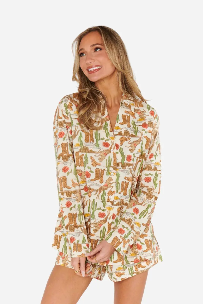 Show Me Your Mumu Early Riser Pj Set In Rodeo Escape 1