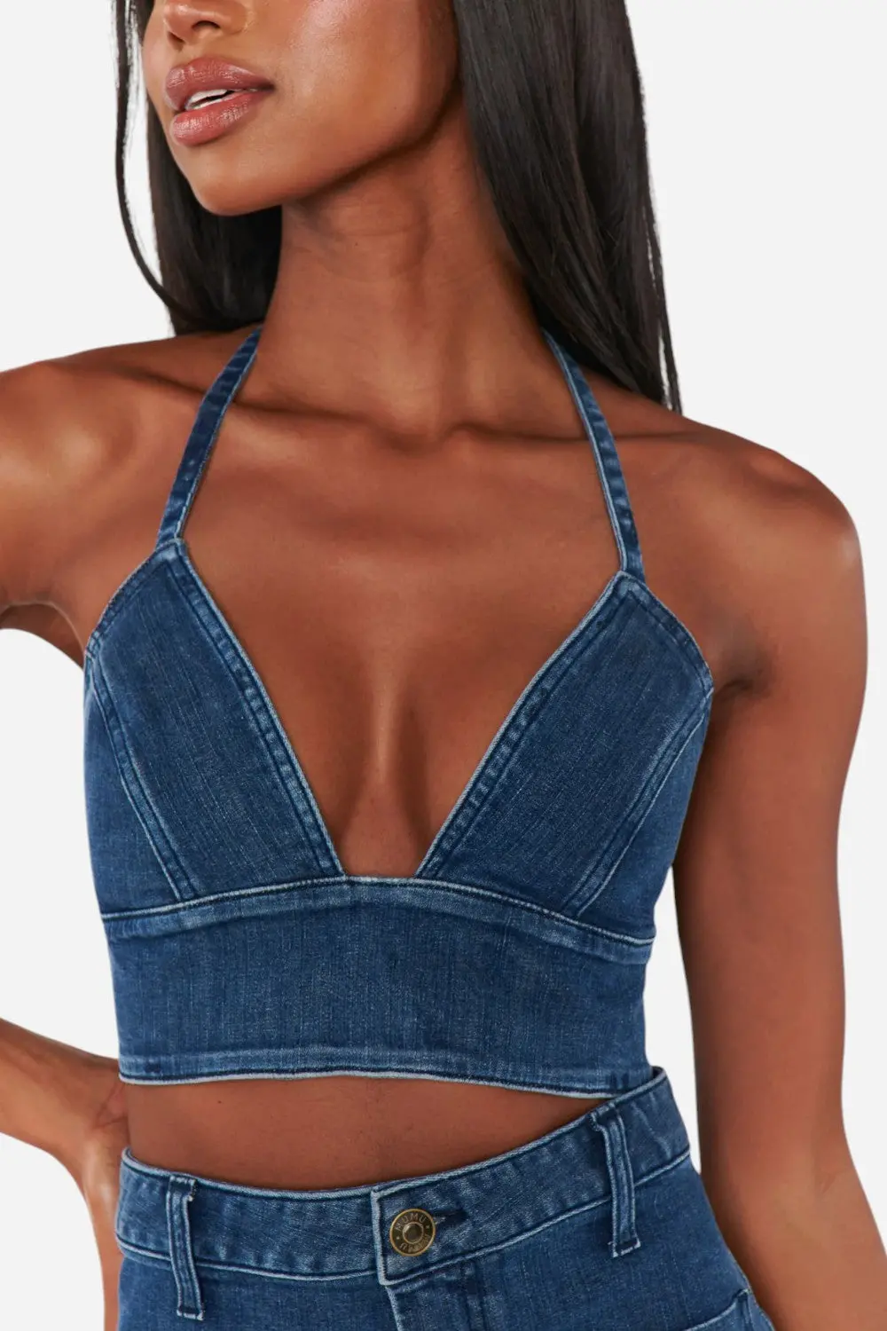 Show Me Your Mumu Palm Springs Top In Moonlit Blue 1