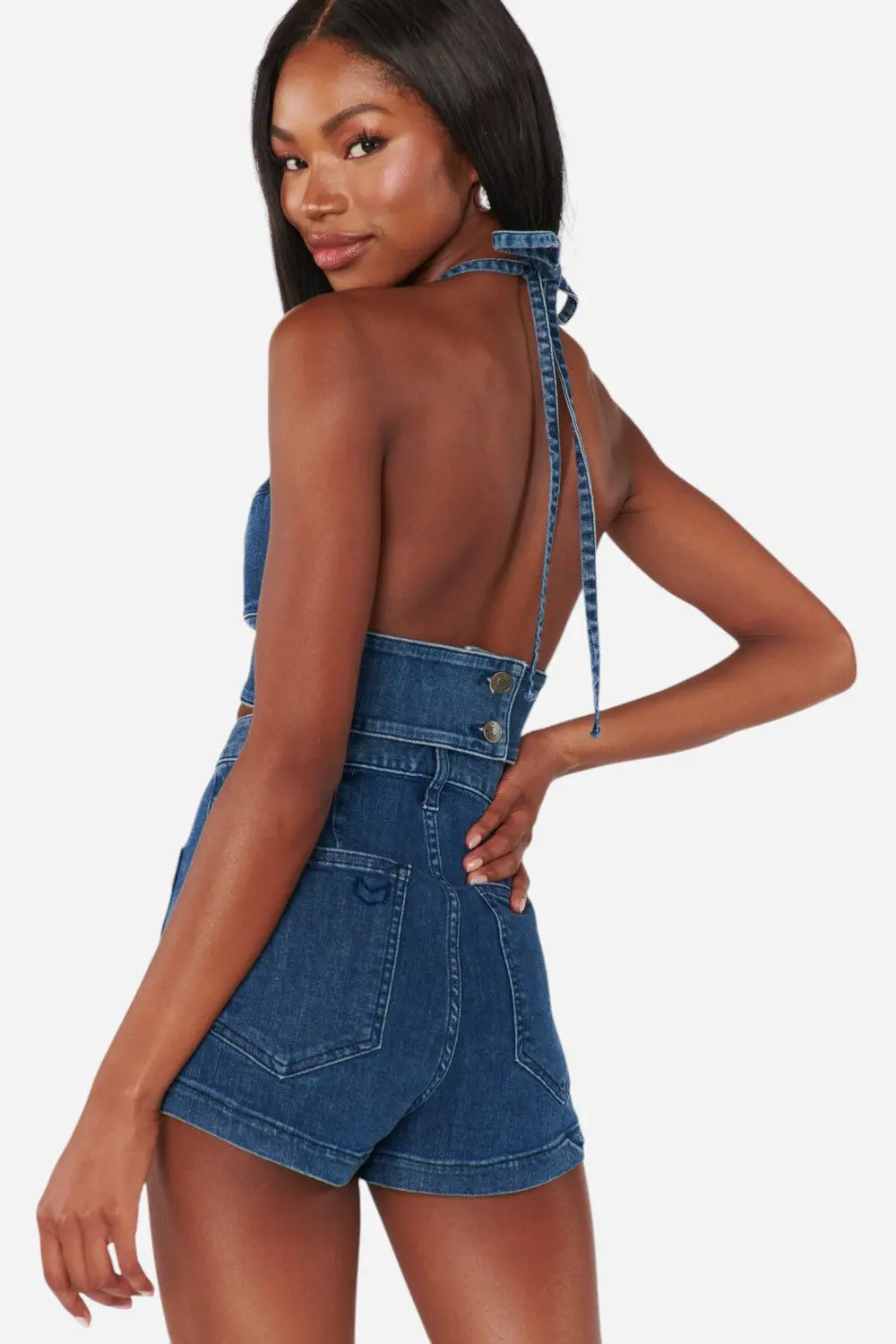 Show Me Your Mumu Palm Springs Top In Moonlit Blue 3
