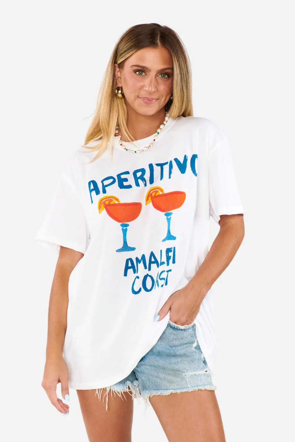 Show Me Your Mumu Travis Tee In Aperitivo Graphic 1