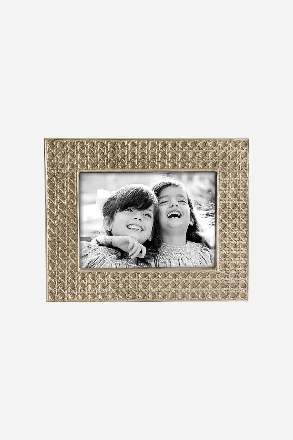 Beatriz Ball Sierra Modern Rattan In Gold - 5 X 7 1