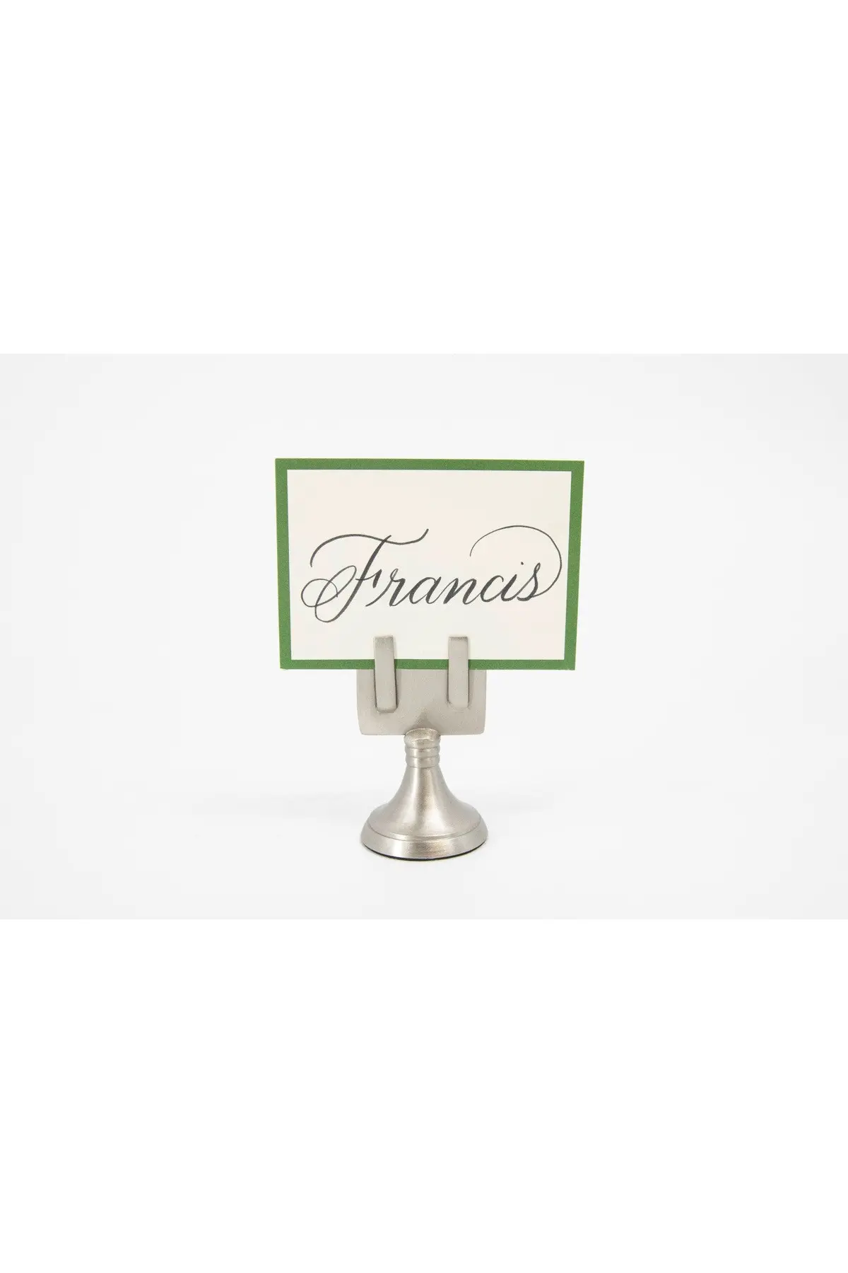 Hester & Cook Silver Place Card Holder 1