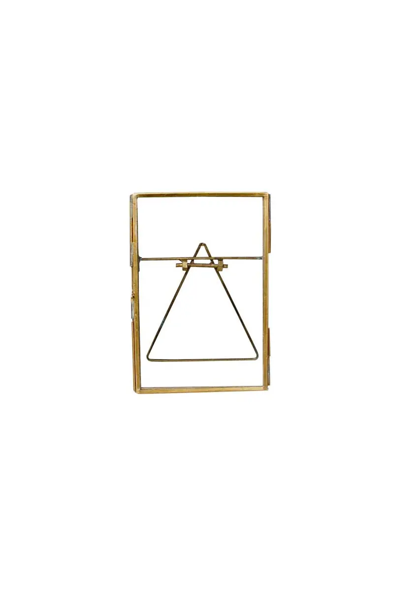 Chehoma Small Glass And Brass Metal Frame 1