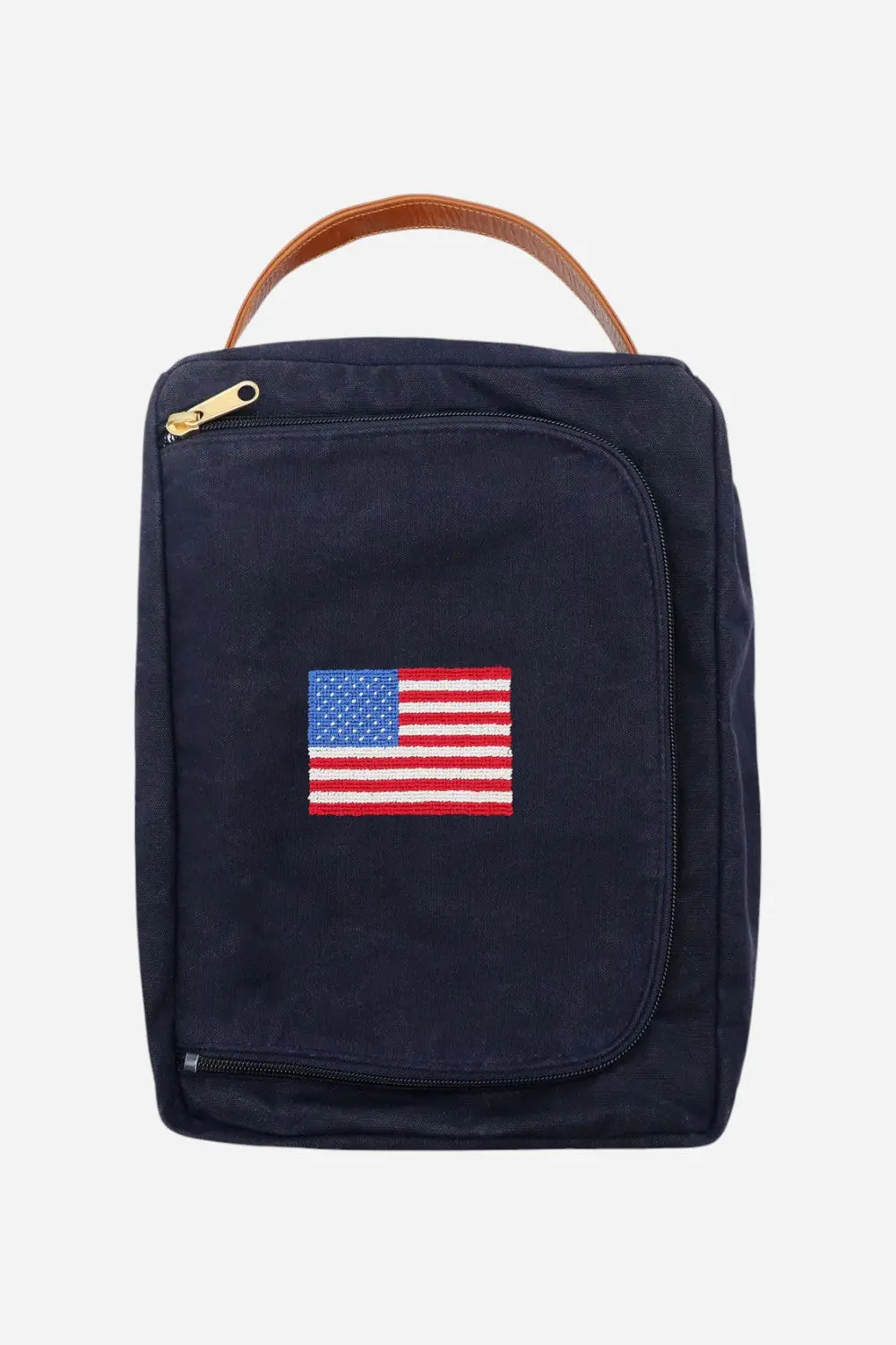 Smathers & Branson American Flag Shoe Bag In Navy 1