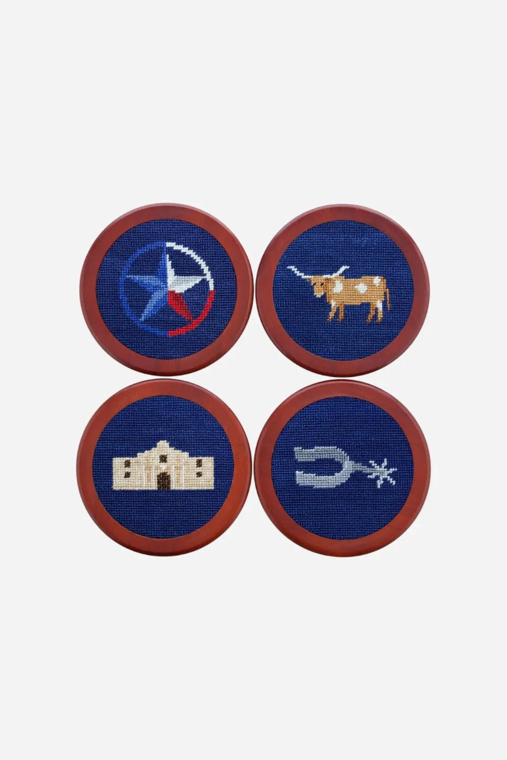 Smathers & Branson Texas Life Coasters In Classic Navy 1