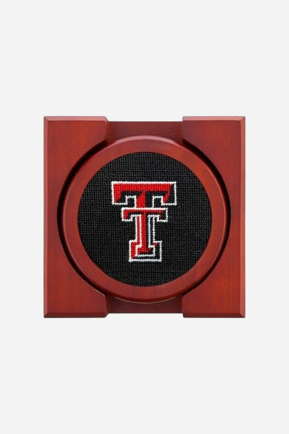 Smathers & Branson Texas Tech Needlepoint Coaster Set 2