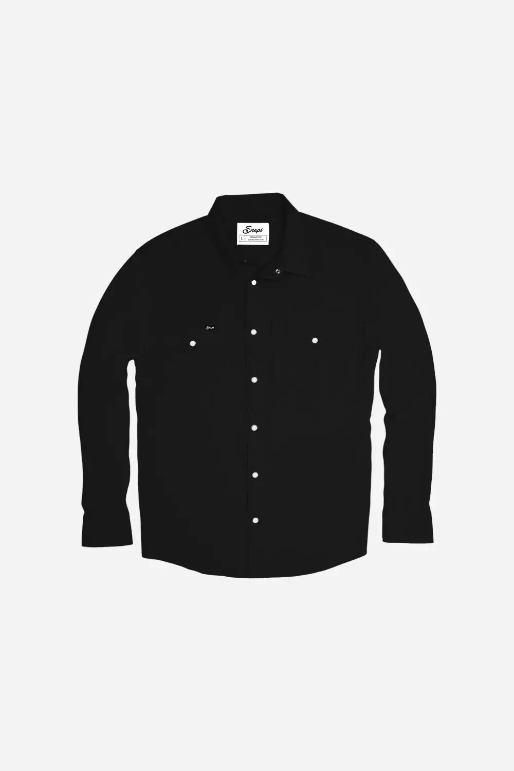 Snaps Clothing Inc. Traveler Long Sleeve In Black 1