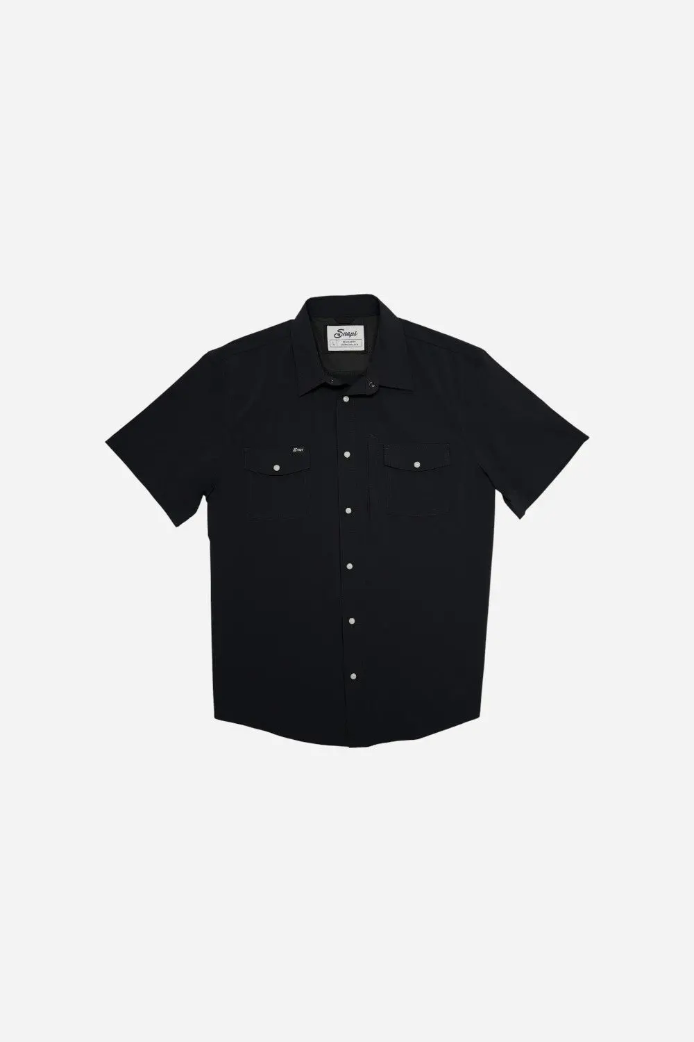 Snaps Clothing Inc. Traveler Short Sleeve In Black 1