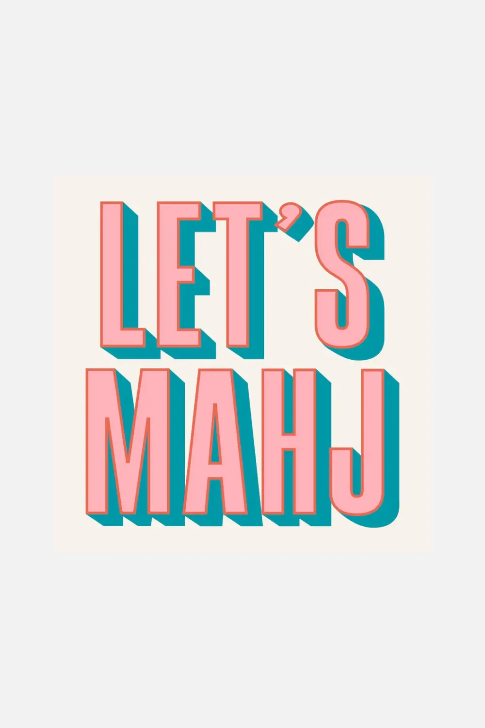 Soiree-Sisters Let's Mahj Cocktail Napkins 1