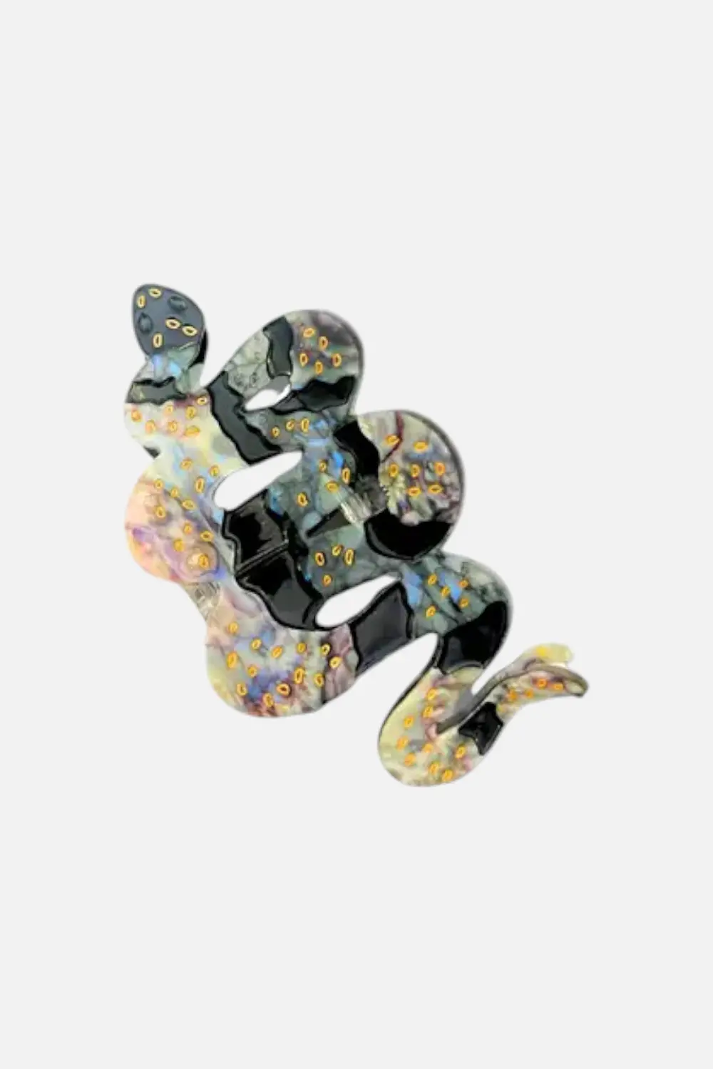 Solar Eclipse Limited Addition Hand-Painted Snake Claw Hair Clip 1