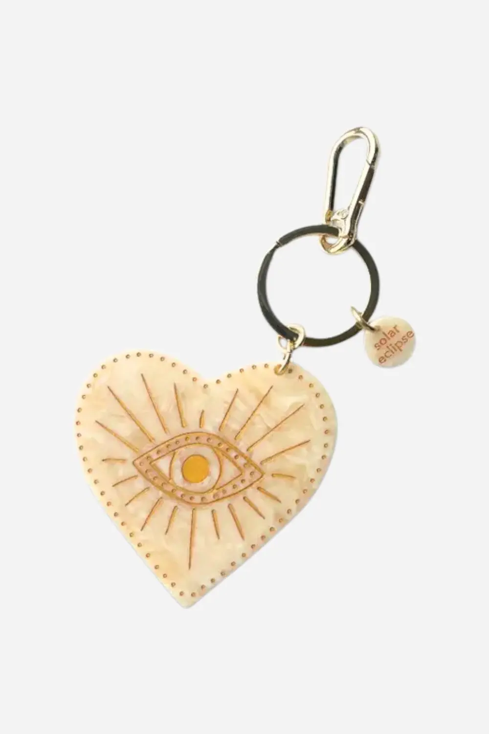 Solar Eclipse Celestial Heart Bag Charm & Keychain 1
