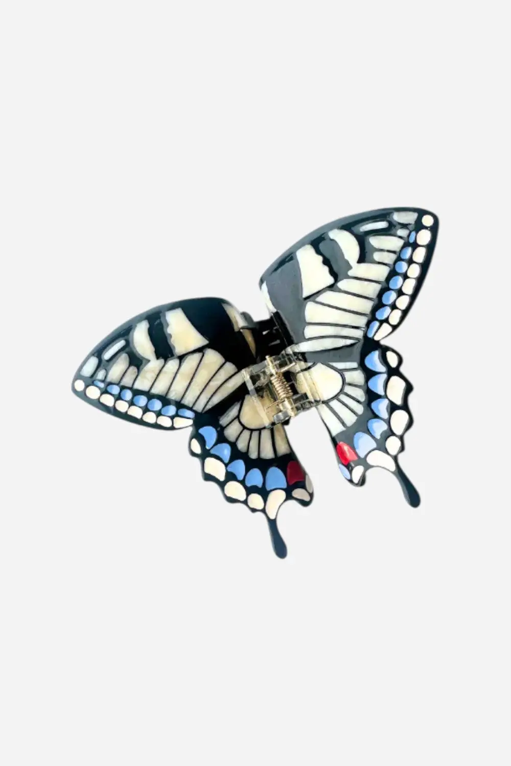 Solar Eclipse Hand-Painted Swallowtail Butterfly Claw Hair Clip | Eco-Friendly 1