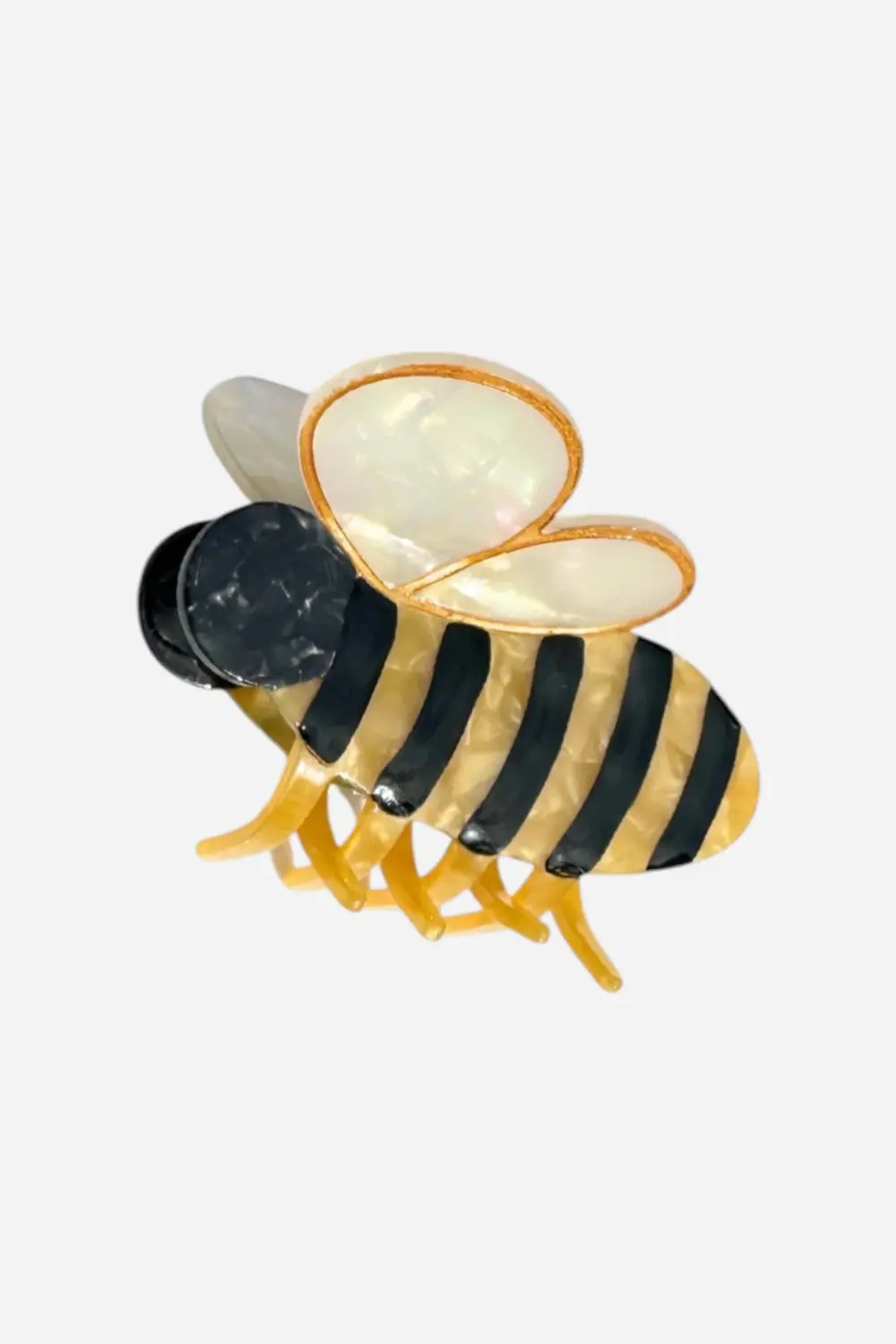 Solar Eclipse Hand-Painted Bee Claw Hair Clip | Eco-Friendly 1