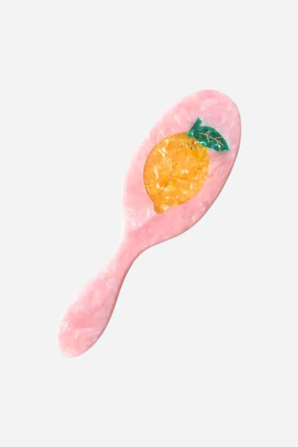 Solar Eclipse Hand-Painted Lemon Acetate 2-1 Daily Hair Brush 1