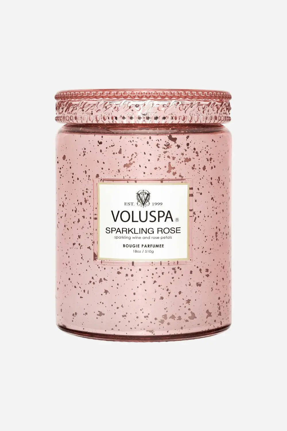 Voluspa Sparkling Rose Large Jar Candle Speckle, 18 Oz 1