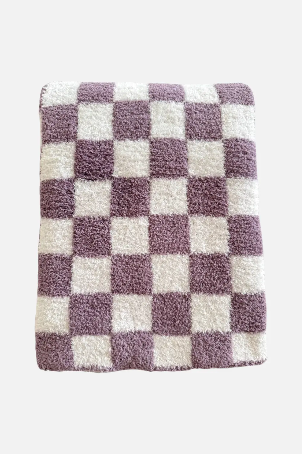 Spearmint Love Phufy® Bliss Checkerboard Blanket, Violet 1