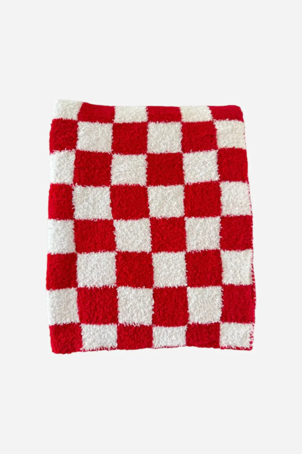 Spearmint Love Phufy® Bliss Checkerboard Blanket, Red 1