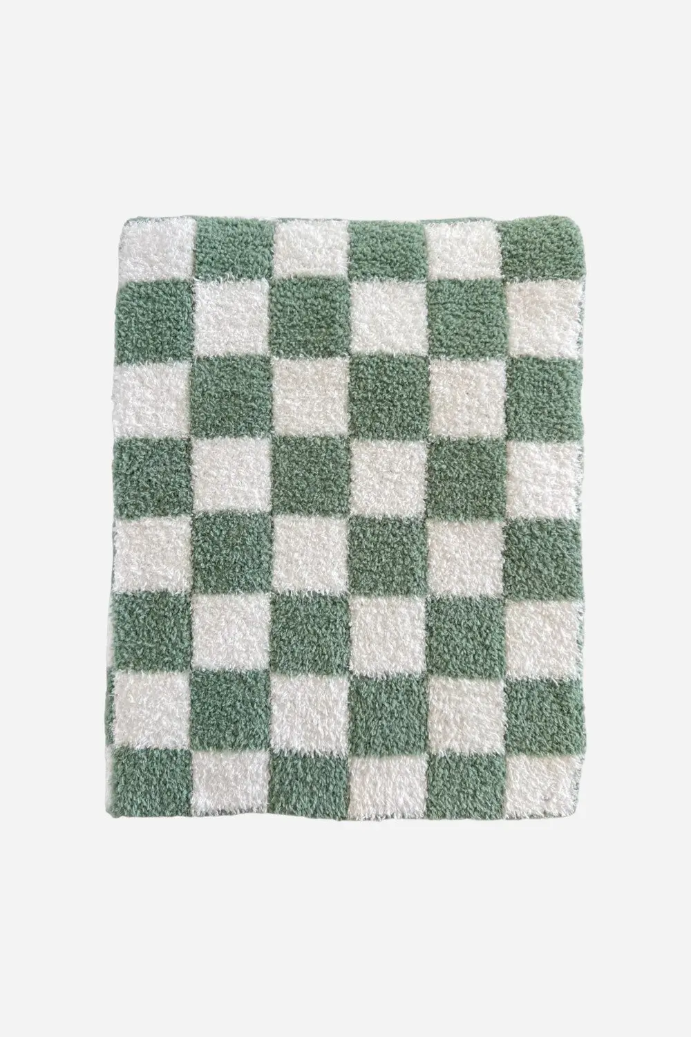 Spearmint Love Phufy® Bliss Checkerboard Blanket, Sage 1