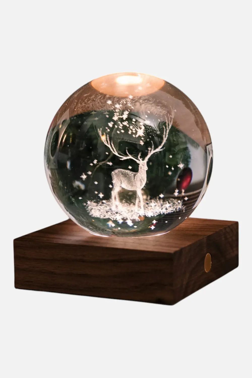 Stag Amber Crystal 3D Light 1