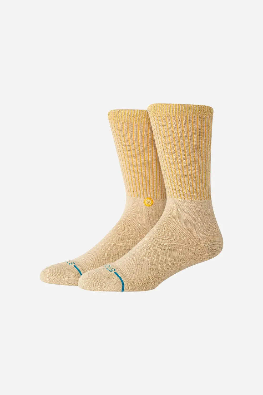 Stance Icon Crew Socks In Pop - Sand 1