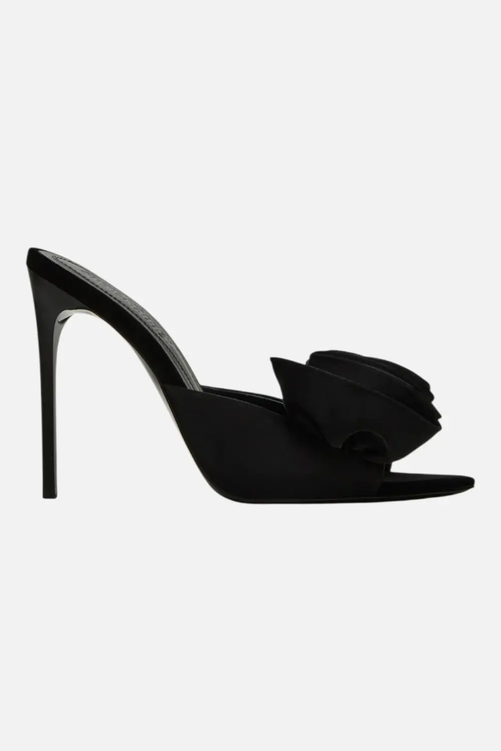 Steve Madden Affinity Heel In Black Satin 1