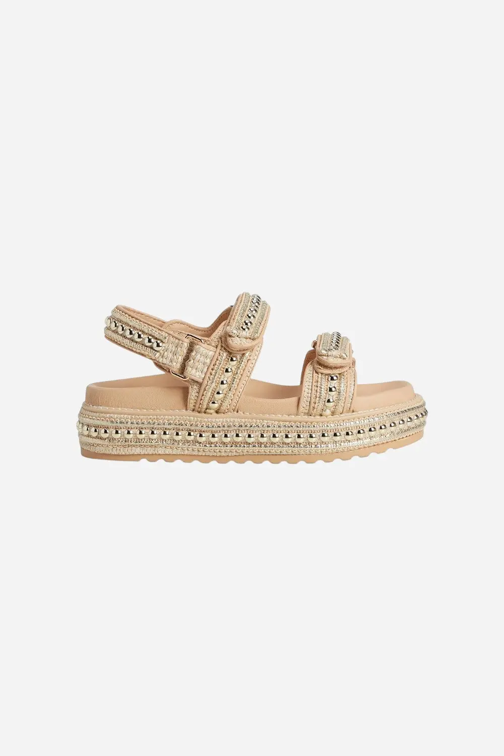 Steve Madden Bigmona In Gold Multi 1