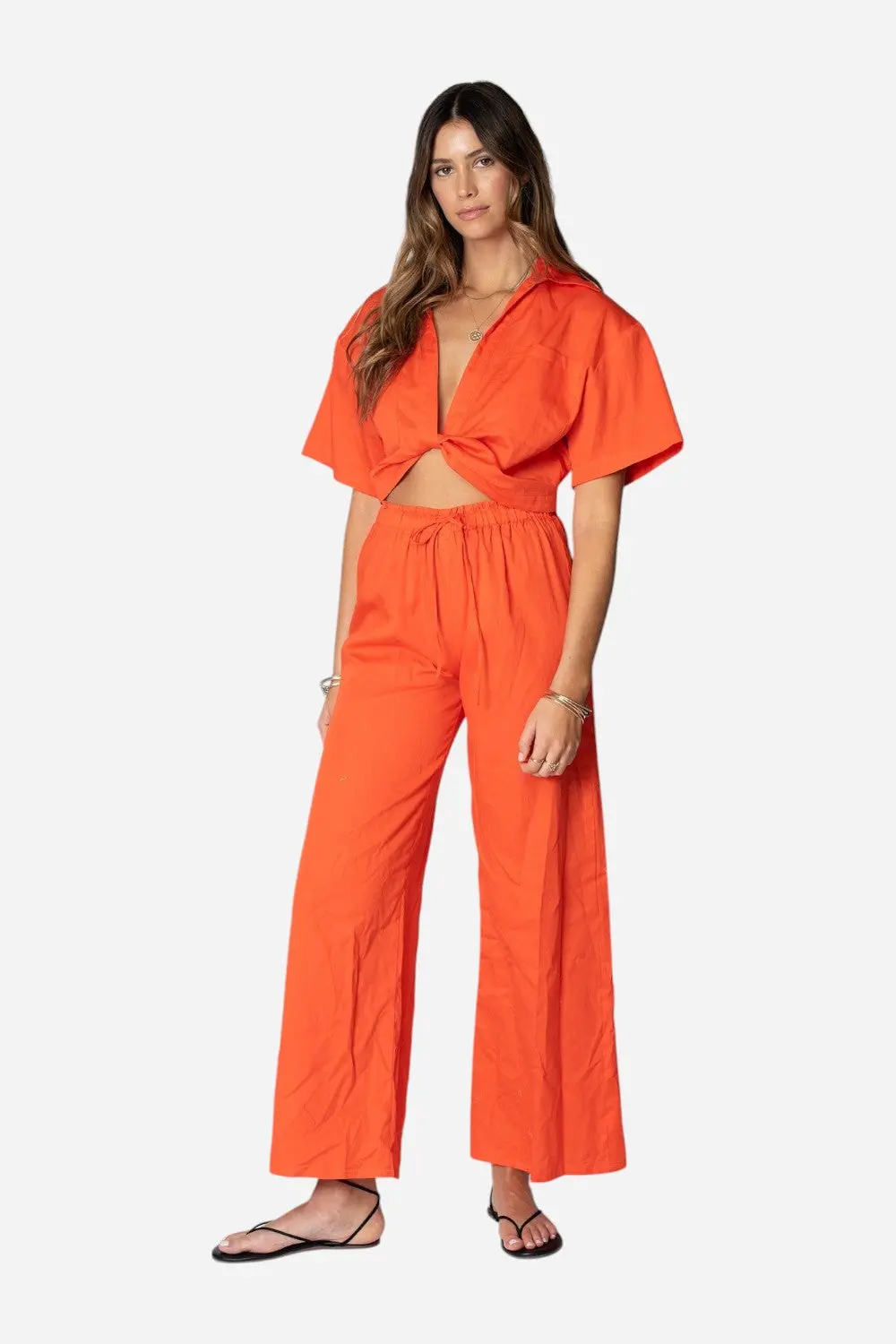 Stillwater The Barcelona Pant In Poppy 1