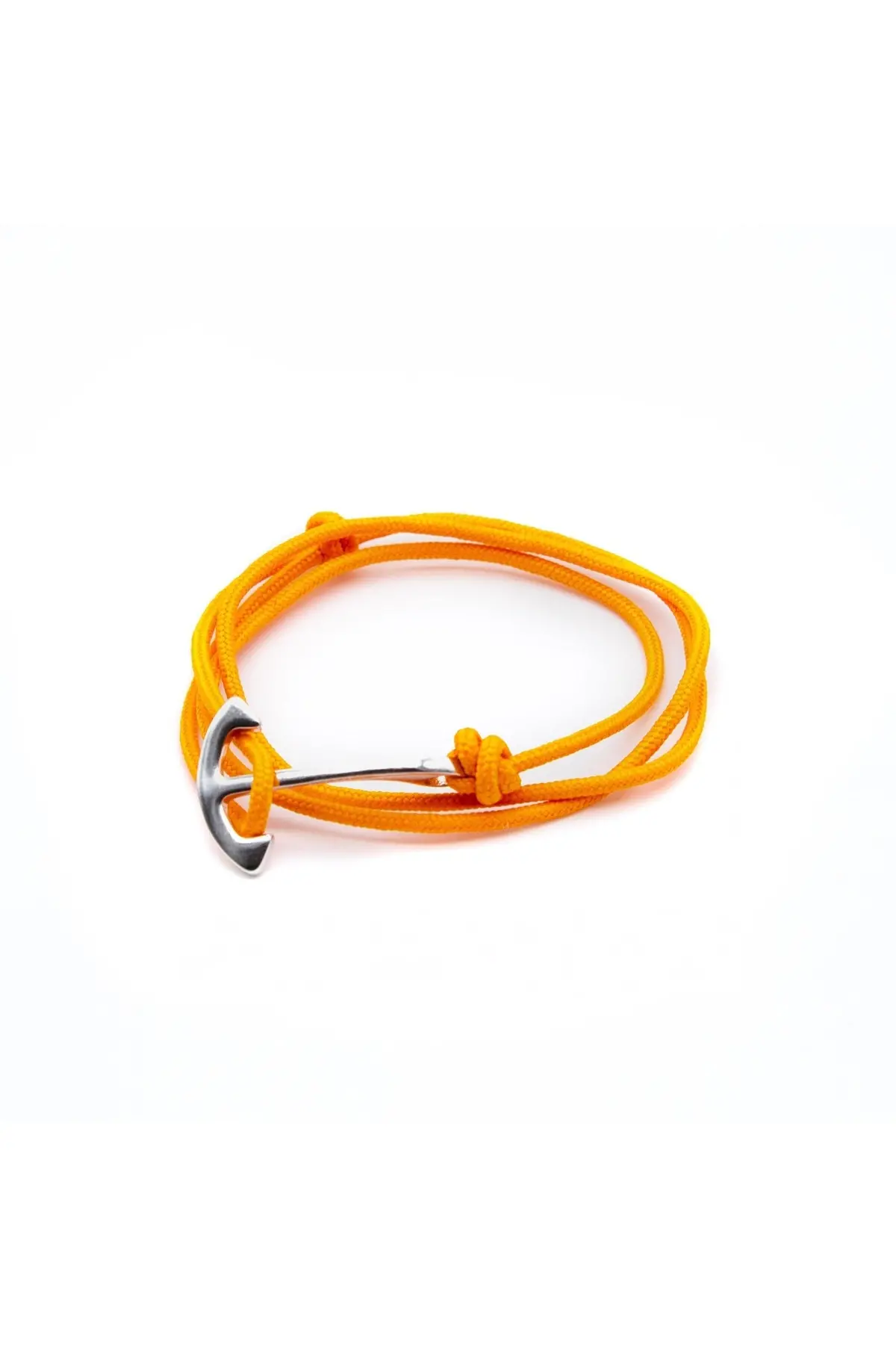 Stolen Riches Atlantic Silver Wrist Anchor In Tiqui Orange 1