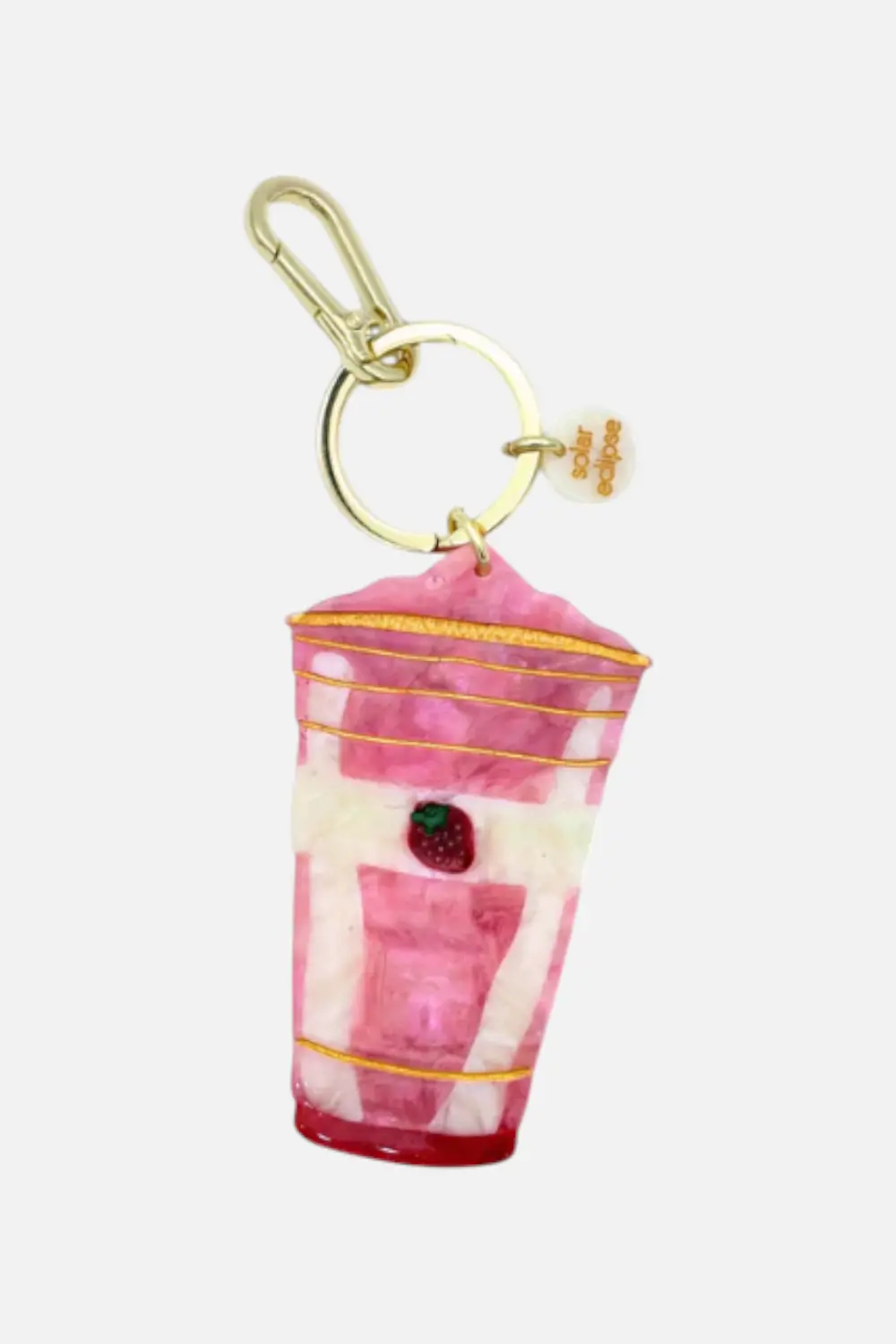 Solar Eclipse Strawberry Smoothie Keychain 1