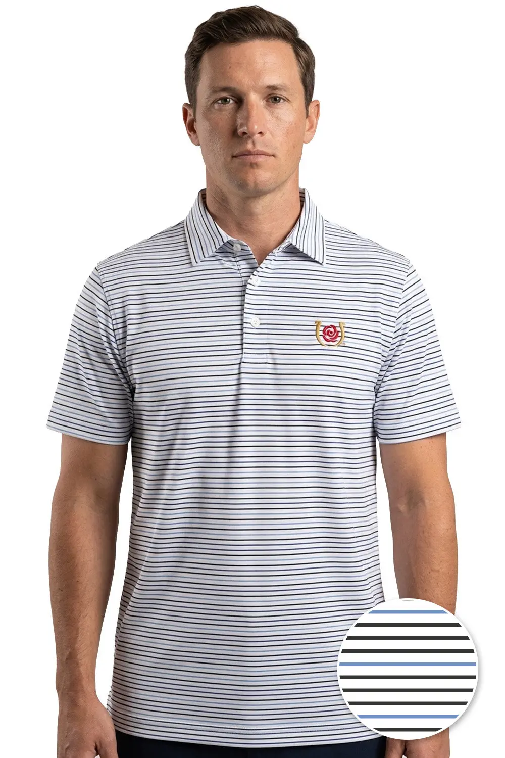 Kentucky Derby 152 Grandstand Stripe Polo 1