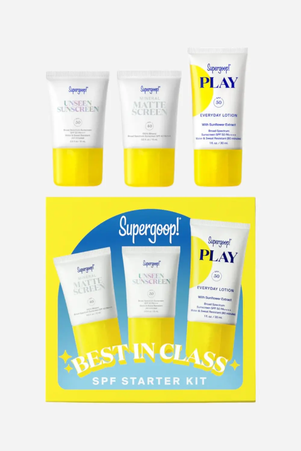 Supergoop Best In Class Spf Starter Kit 1