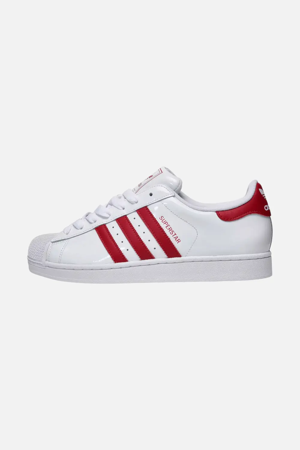 Men's Adidas Superstar Ii Leather Sneakers In Victory Red 1