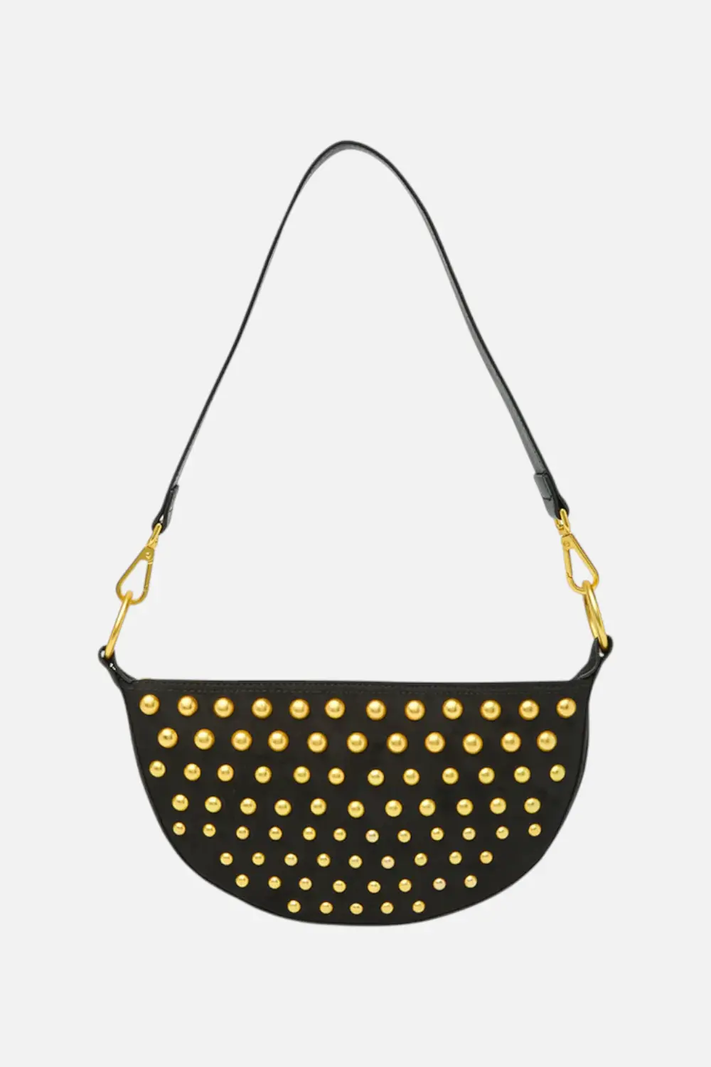 Think Royln Superstar Handbag In Black With Gold Studs 1