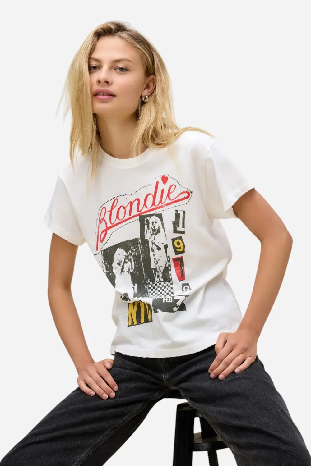 Daydreamer La Blondie Valentine Collage Tour Tee 1