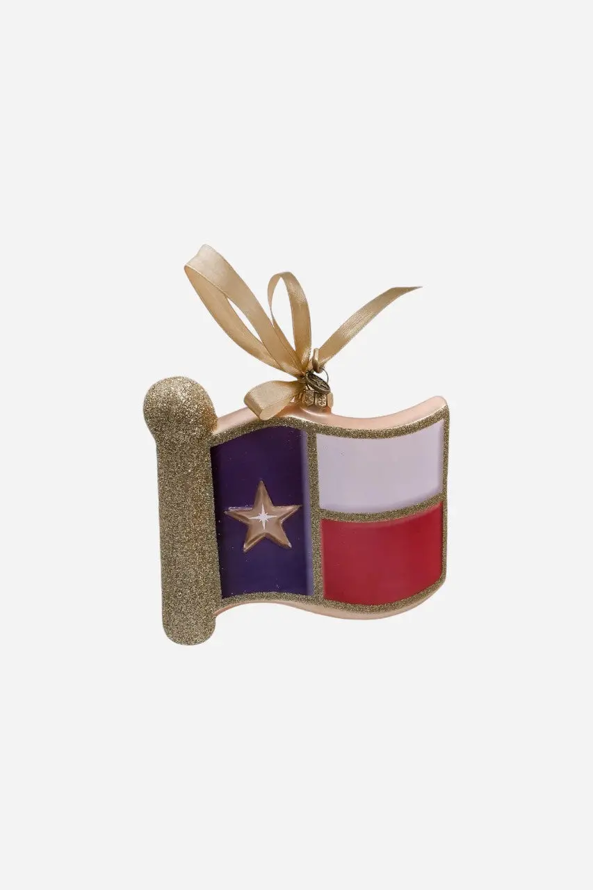 Texan Christmas Flag Ornament 1