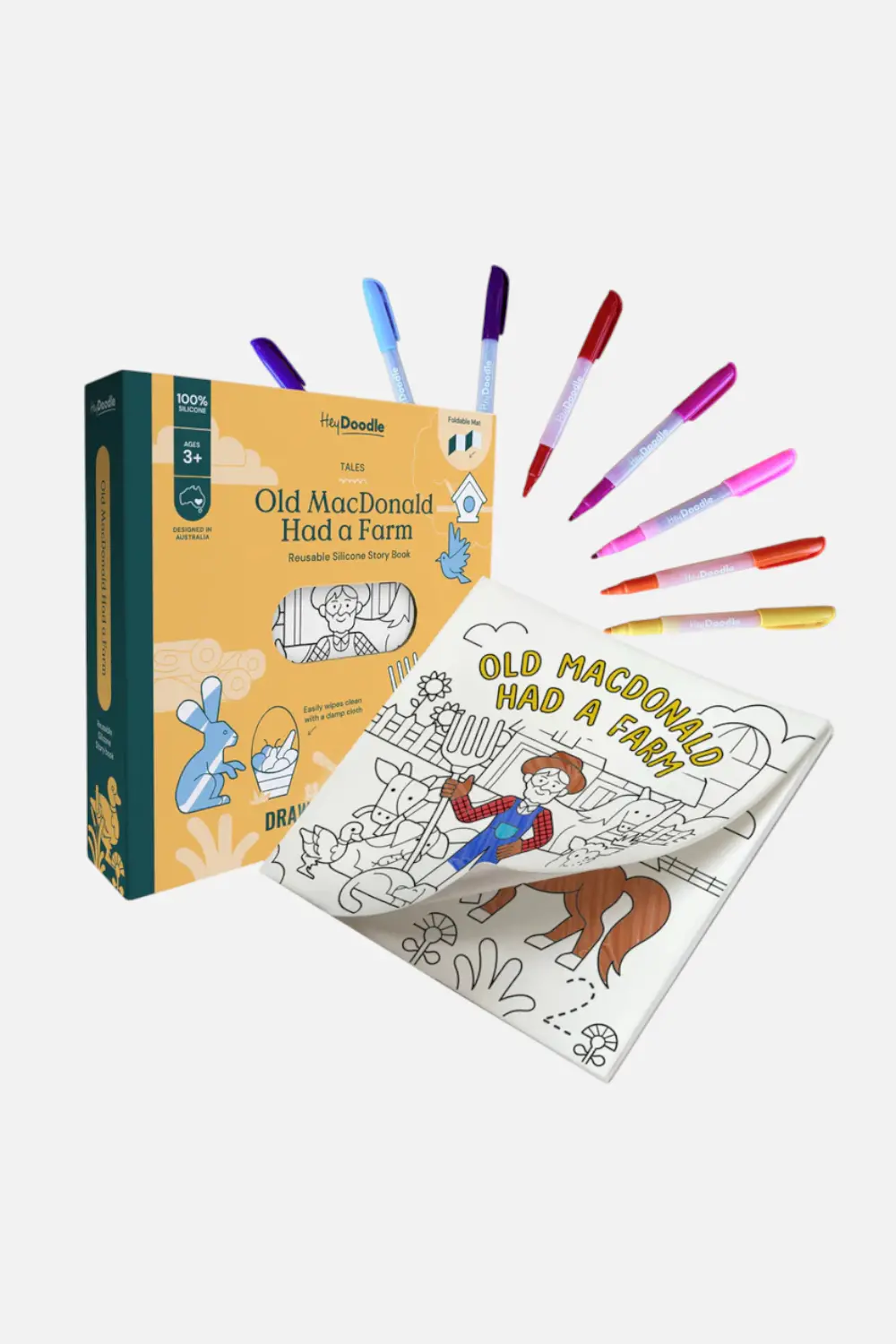 Old Macdonald Had A Farm Tales - Reusable Coloring Book 1