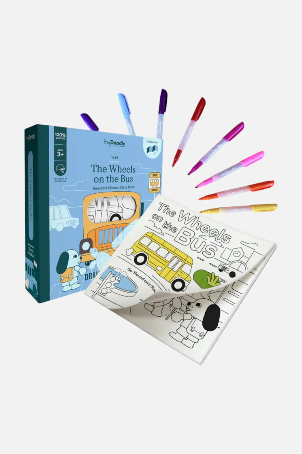Wheels On The Bus Tales - Reusable Coloring Book 1